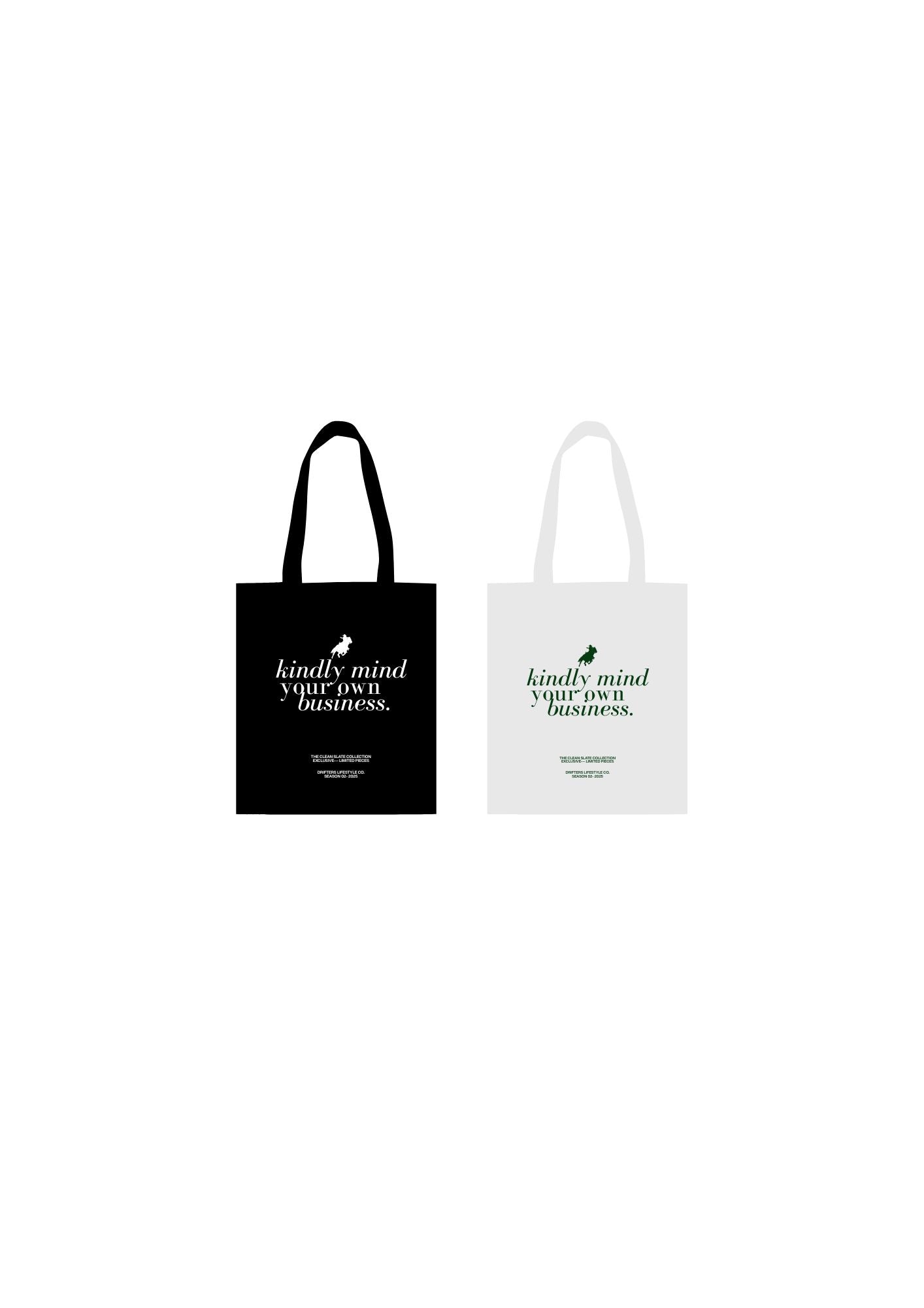 KMYOB (KINDLY MIND YOUR OWN BUSINESS) TOTE BAG V1