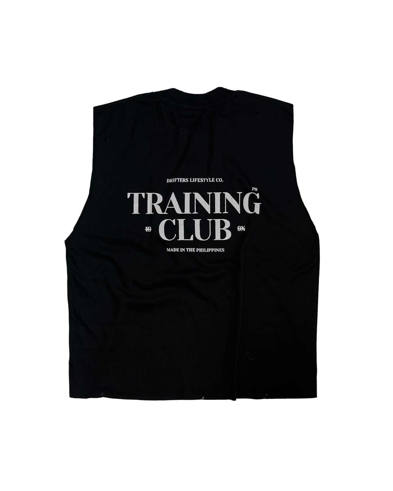 DISTRESSED TRAINING CLUB CROPPED SANDO