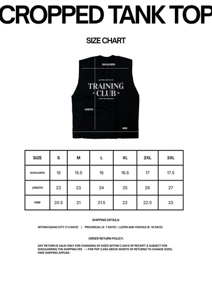 DISTRESSED TRAINING CLUB CROPPED SANDO