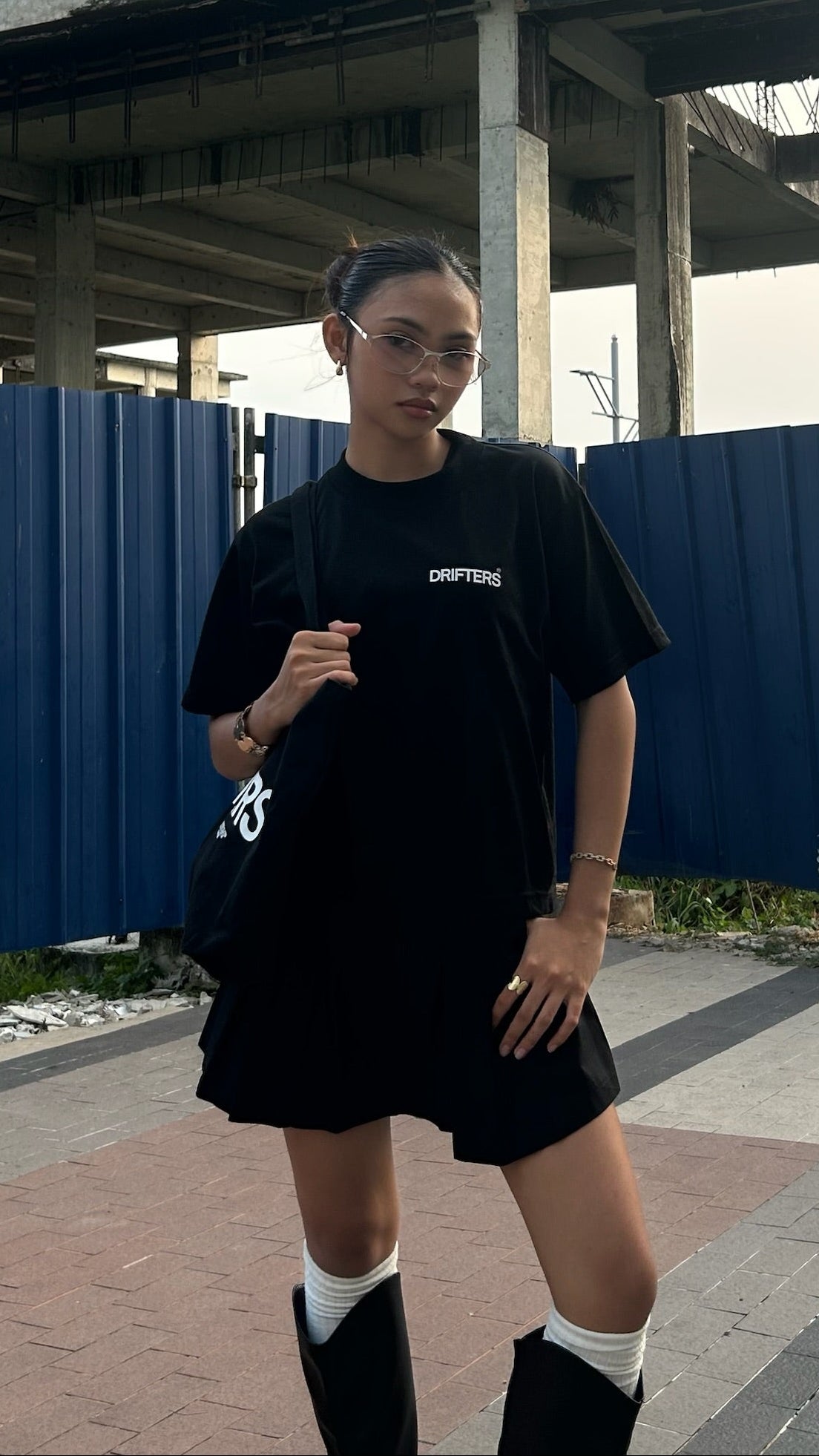 CROPPED DESERT LOGO TEE