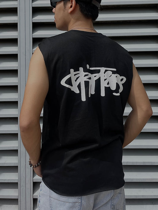 GRAFFITI V-NECK TANK TOP